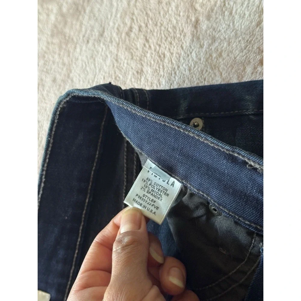 Pistola Womens‎ Mid Rise Blue Denim Skinny Raw Hem Size 26